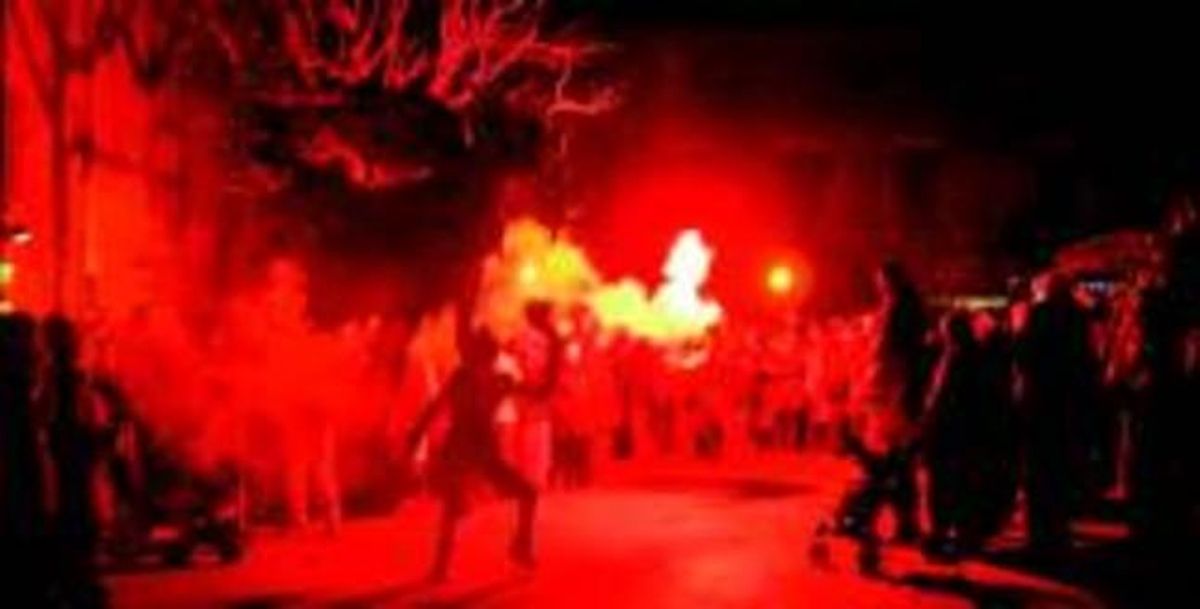 Un moment del correfoc del Cau de Bruixes, l’any passat. Un moment del correfoc del Cau de Bruixes, l’any passat.