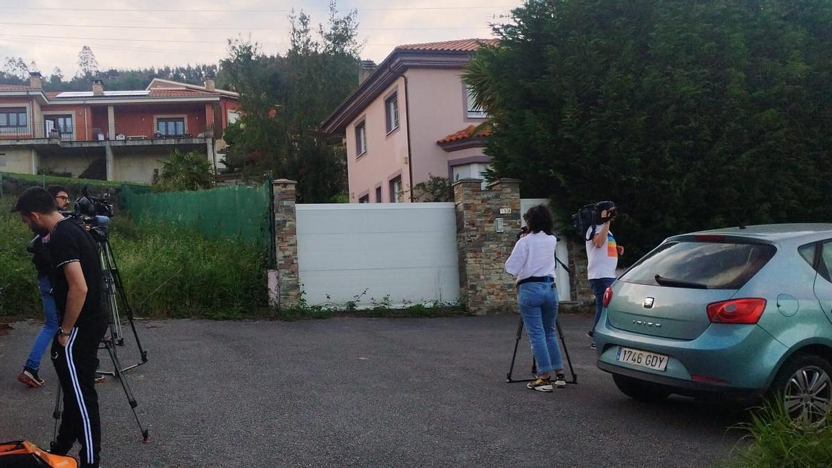 La casa en la que vivía el matrimonio con sus hijos.