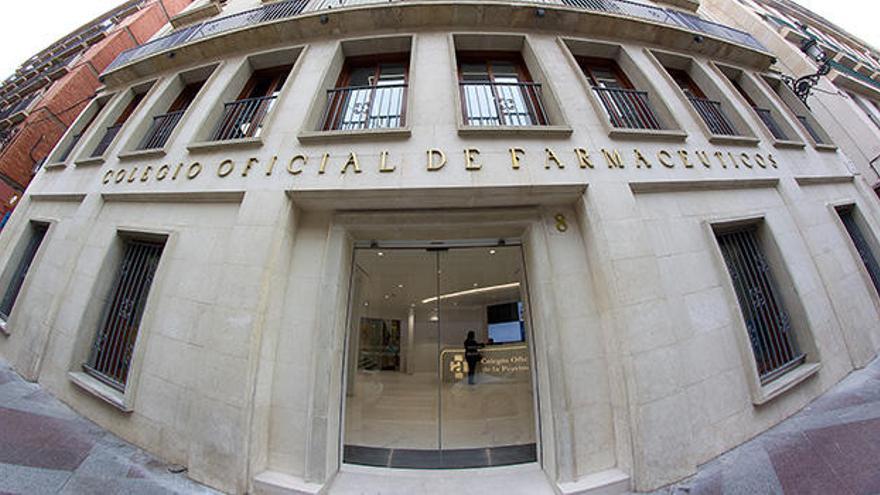 Imagen de la fachada de las nuevas instalaciones del Colegio Oficial de Farmacéuticos de Alicante. /Alex Domínguez