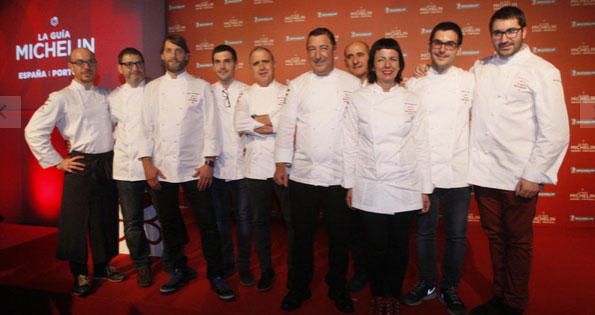 Gala de entrega de las estrellas Michelin en Girona.