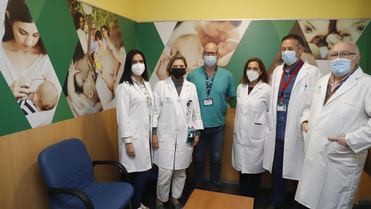 Profesionales del centro de salud Lucano, implicados en el proyecto reconocido.