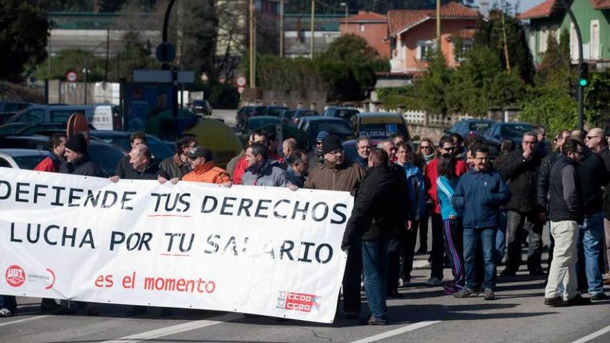 Una pasada movilización protagonizada por trabajadores de Saint-Gobain.