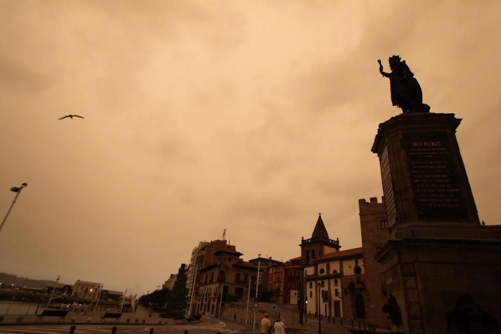 El humo de los incendios llega a Gijón