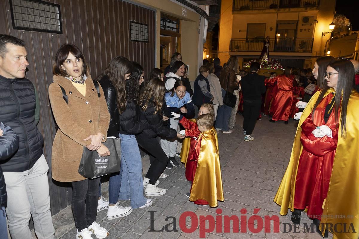 Los niños toman las calles de Caravaca en la procesión de Lunes Santo
