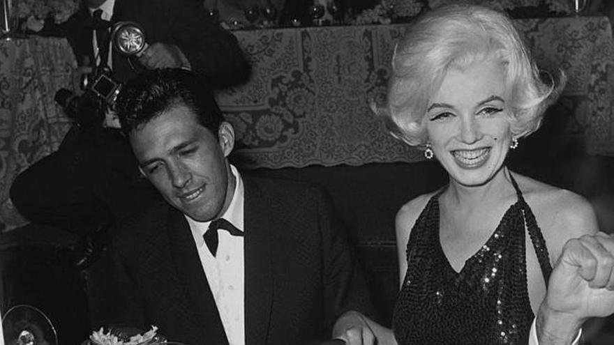 Marilyn Monroe, amb Bolaños en la gala dels Globus d&#039;Or de 1962.