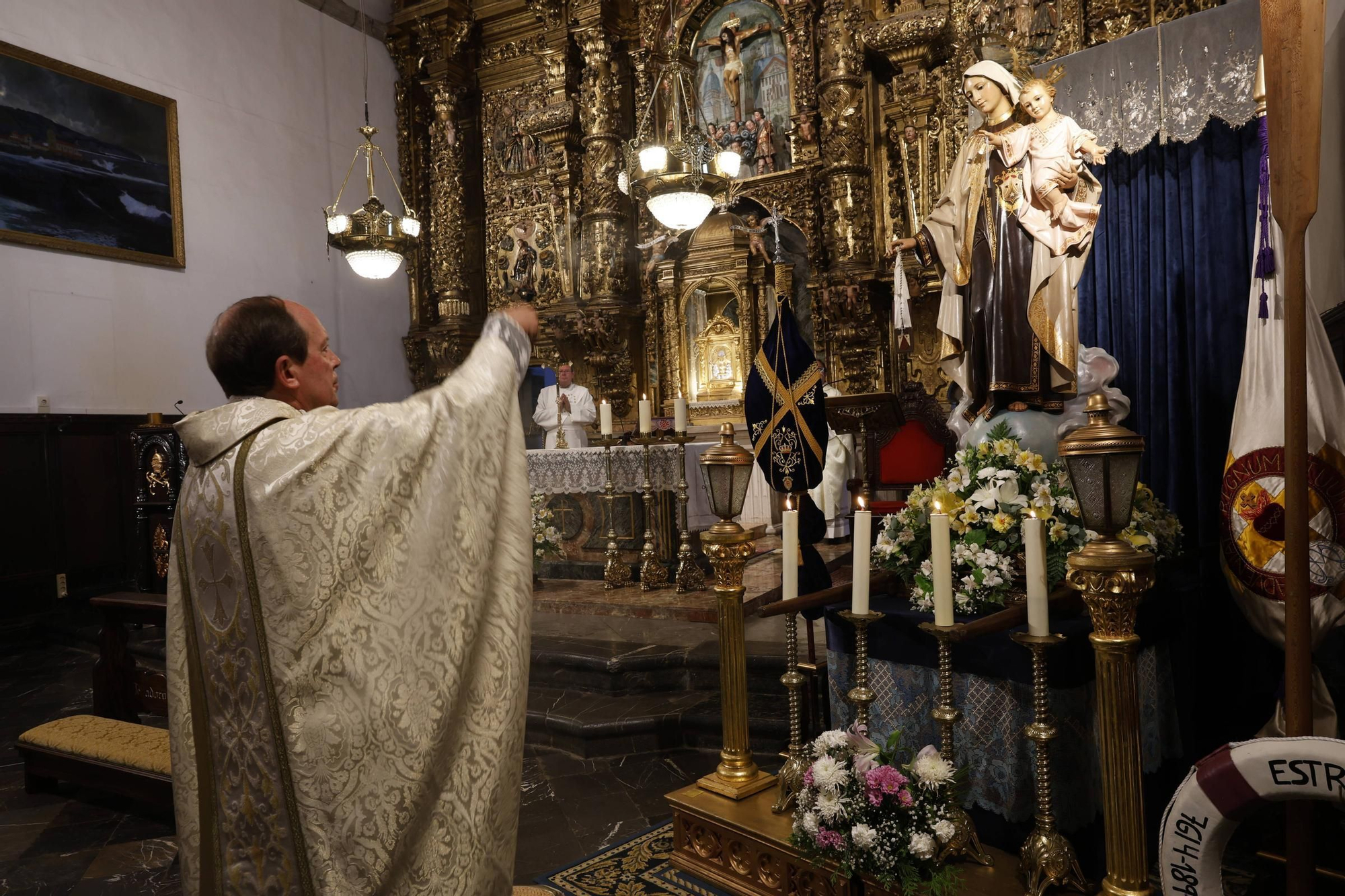 EN IMÁGENES: Multitudinaria procesión del Carmen en Luanco