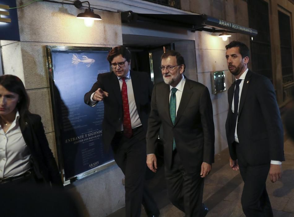 Rajoy, reunido siete horas en un restaurante