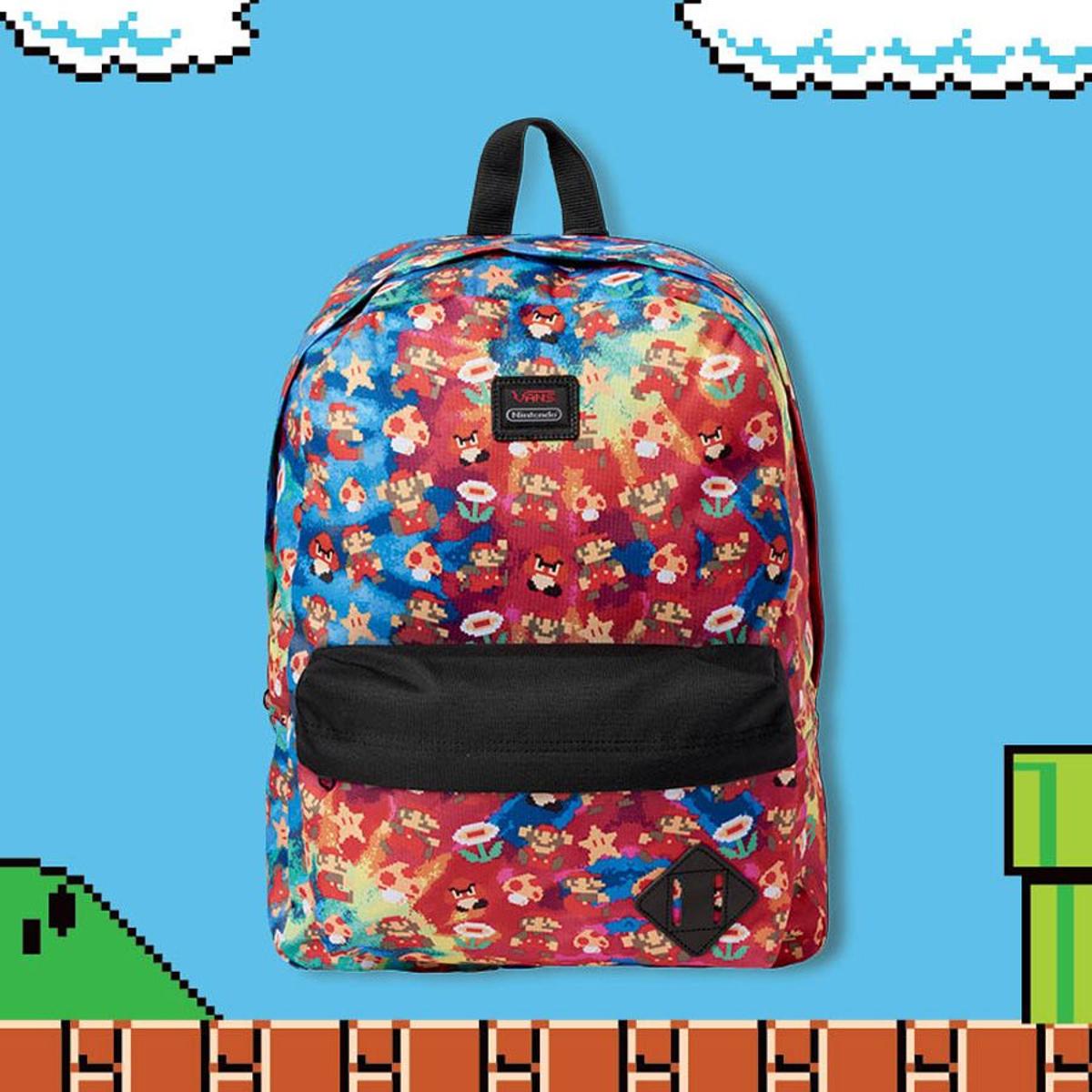 Nintendo x Vans: mochila con el logo de Mario