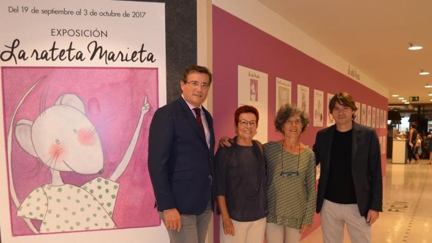 Inauguran la exposición &quot;La rateta Marieta&quot; en El Corte Inglés de Pintor Sorolla