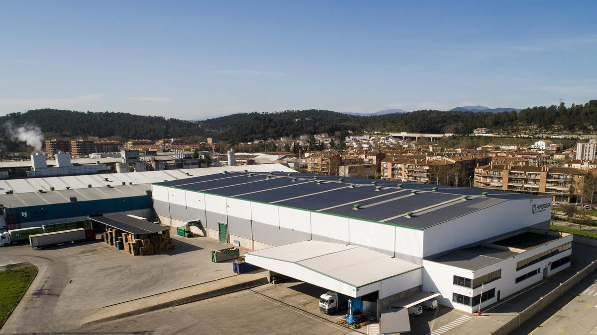 Foto aérea de la planta de Hinojosa Packaging Sarrià