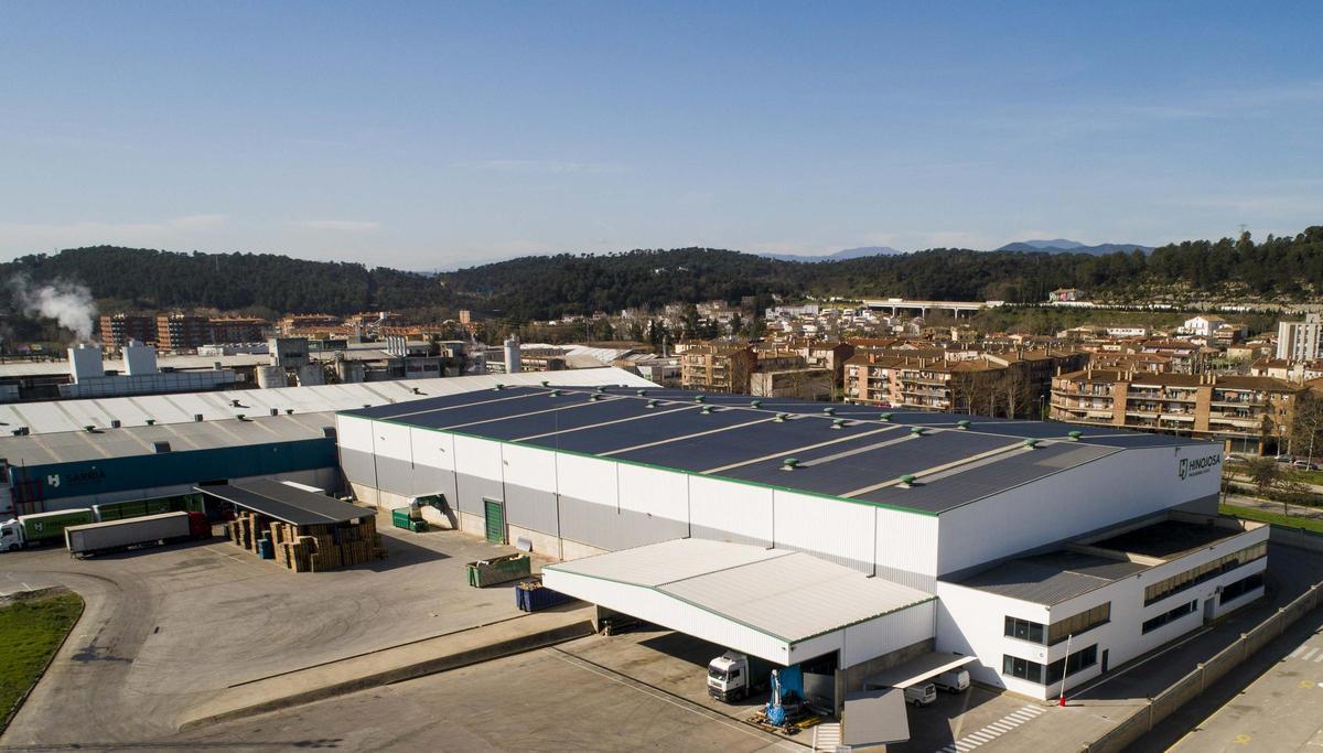 Foto aérea de la planta de Hinojosa Packaging Sarrià