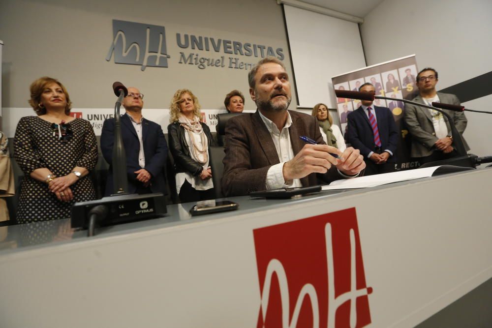 Primer acto del nuevo rector de la UMH