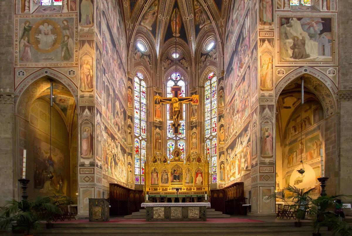 Interior de la Basílica de Santa Crocce.