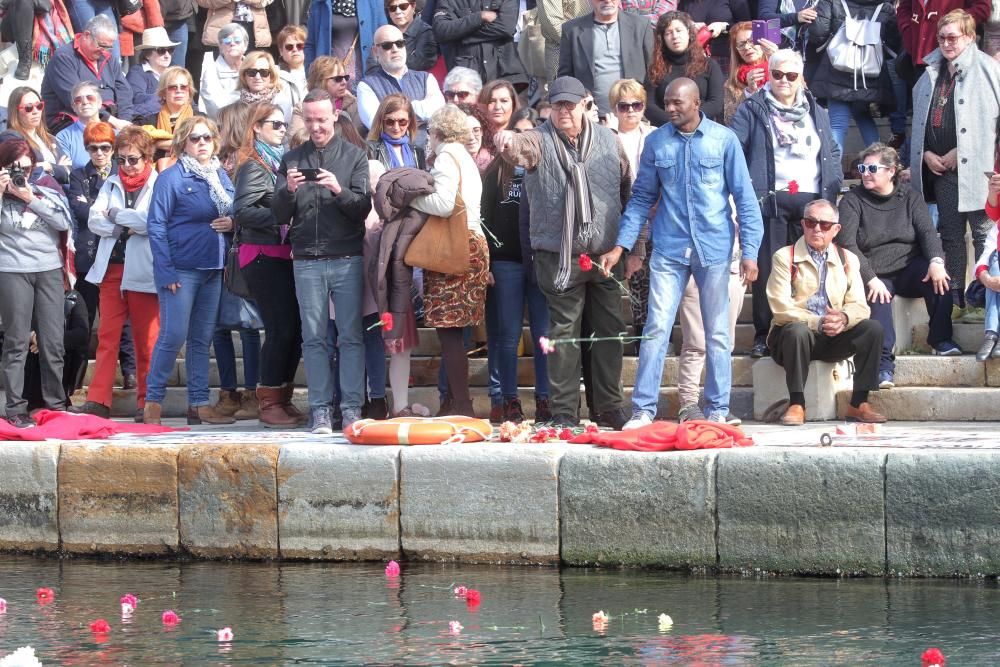 Homenaje a los fallecidos en el Mediterráneo