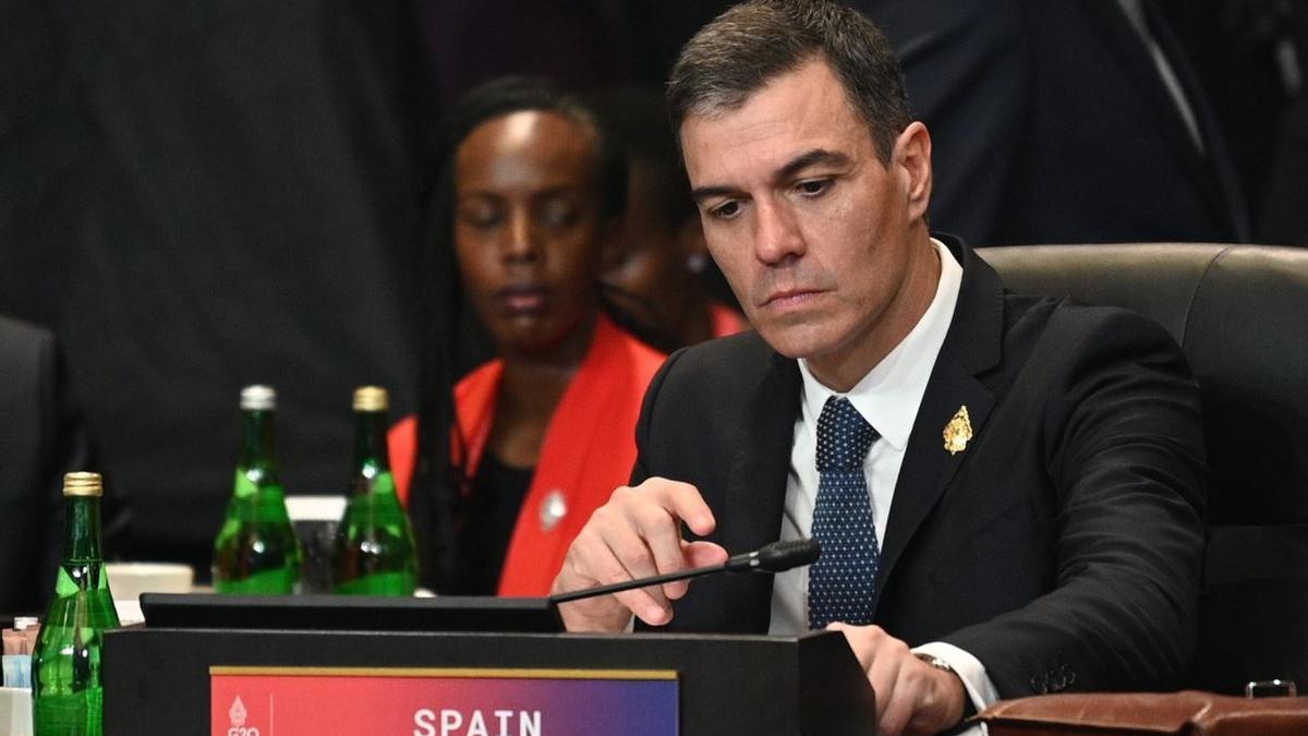 El presidente del Gobierno, Pedro Sánchez, en la cumbre del G20.