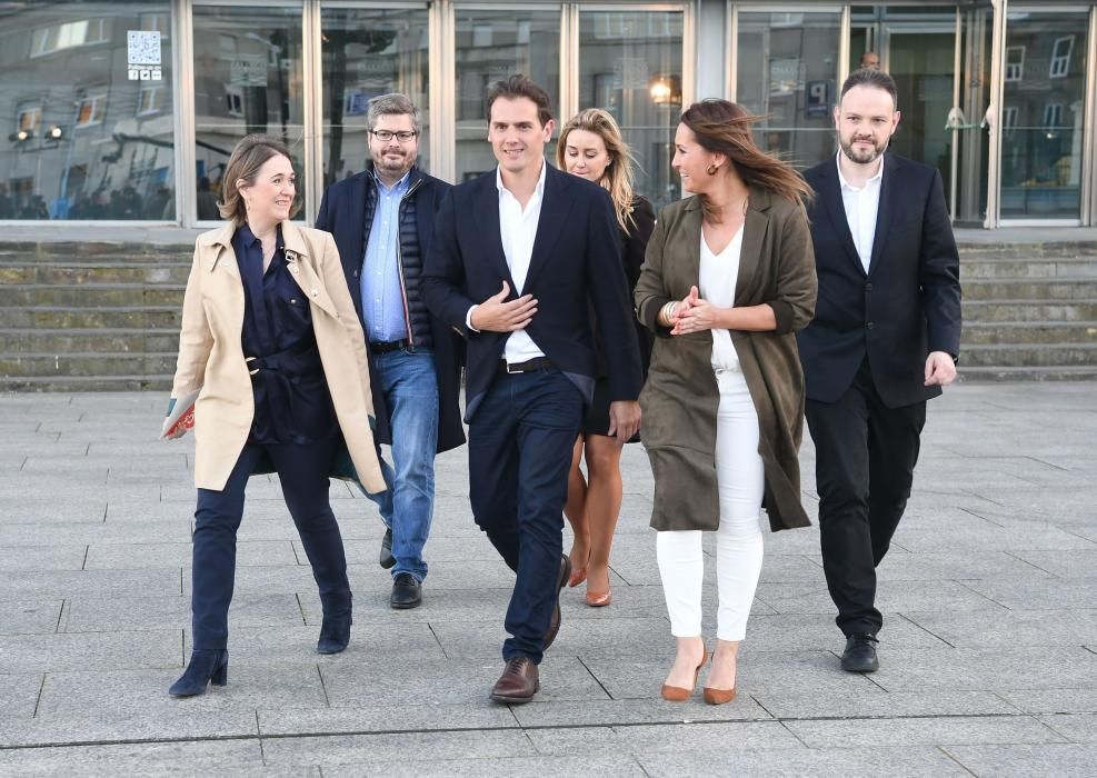 Albert Rivera en un acto de Ciudadanos en A Coruña