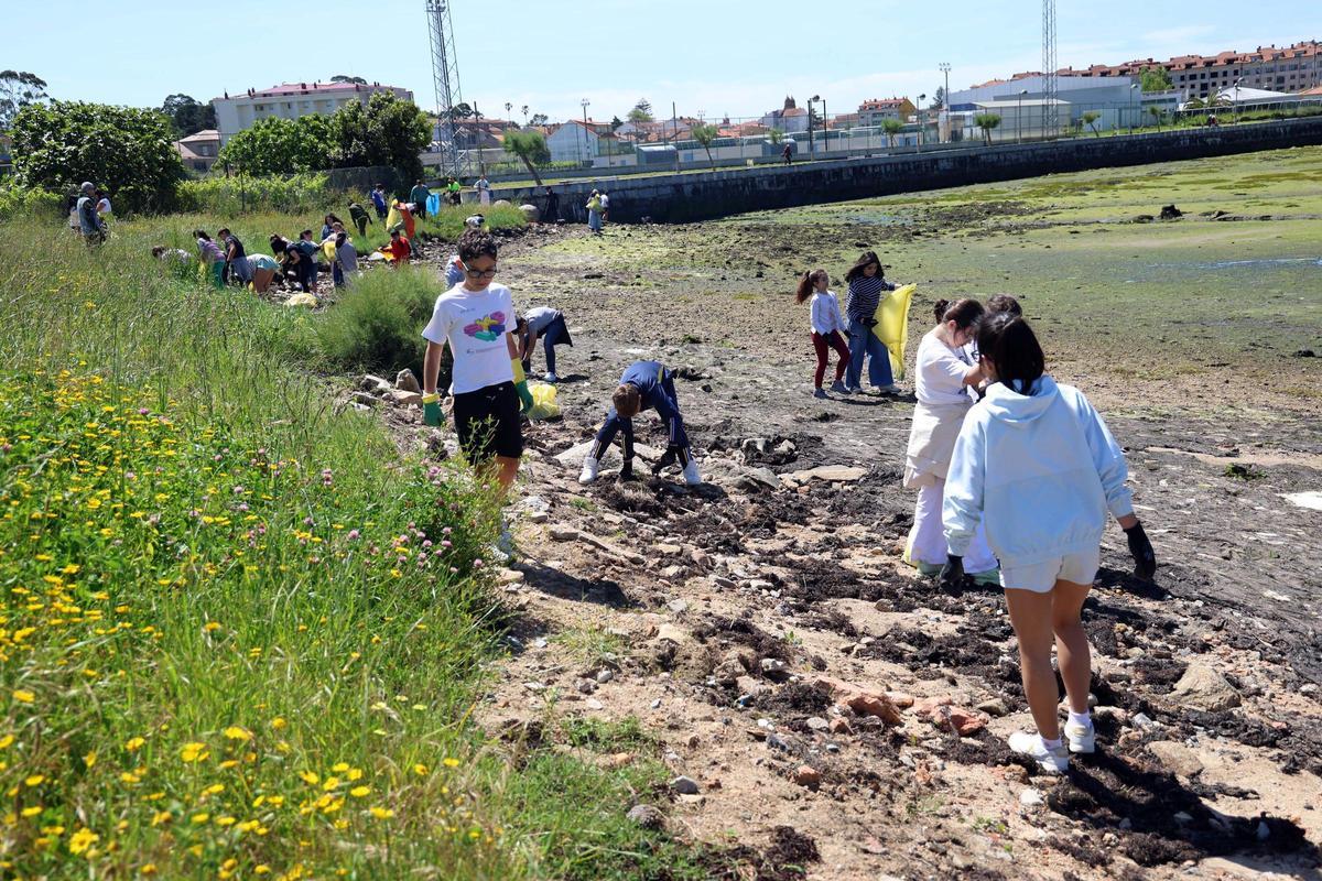 Participantes en la actividad llevada a cabo en A Seca.