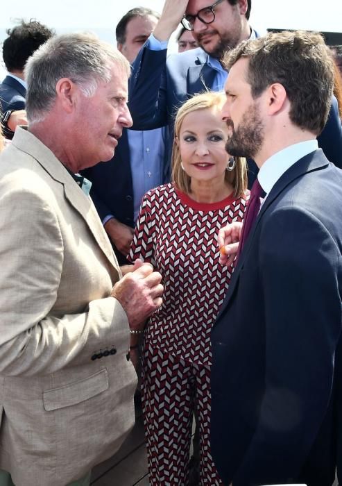 Encuentro de Pablo Casado (PP) con hoteleros en el sur de Gran Canaria