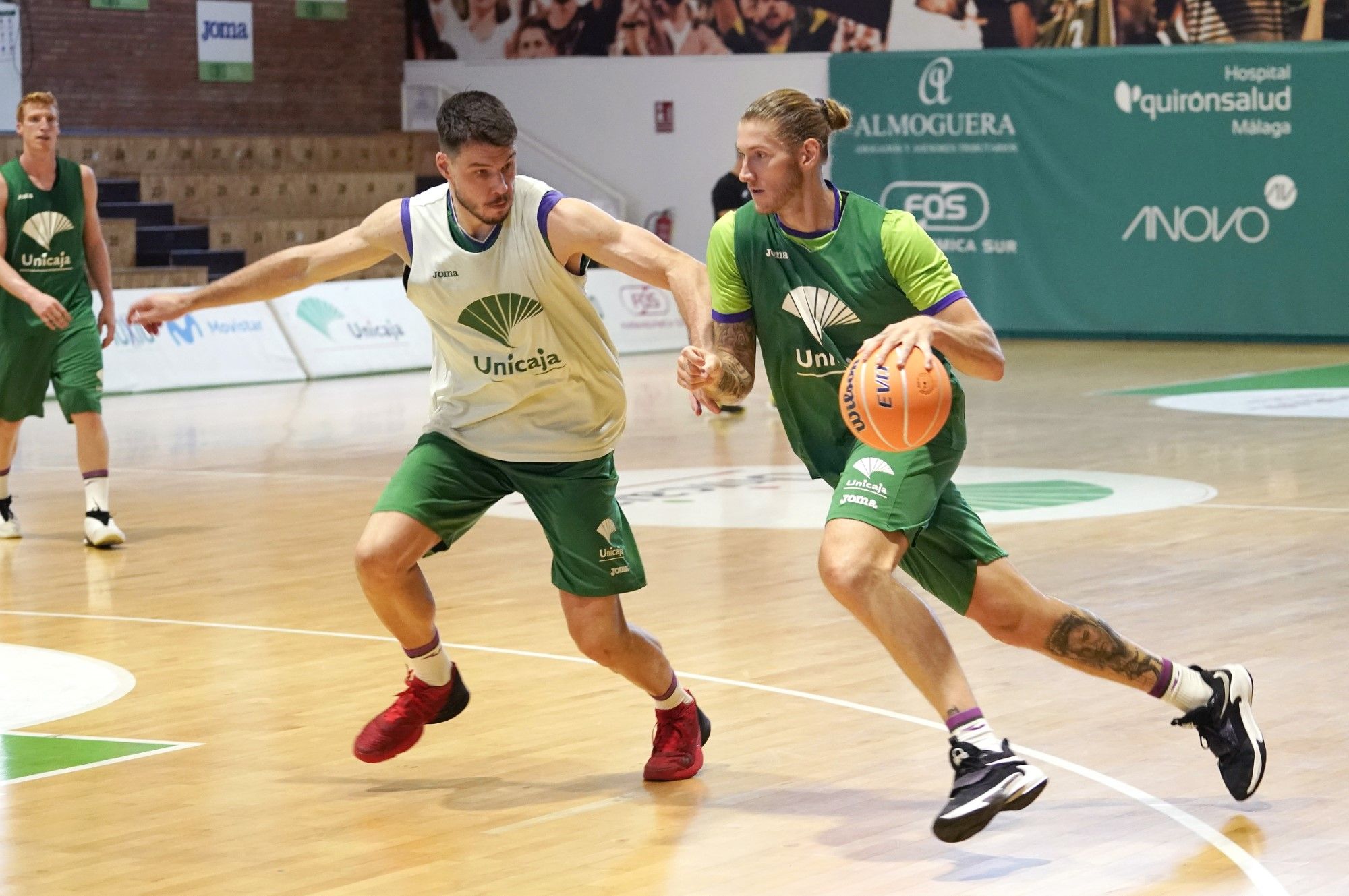 El Unicaja se entrena en Los Guindos a dos días de la Final Four