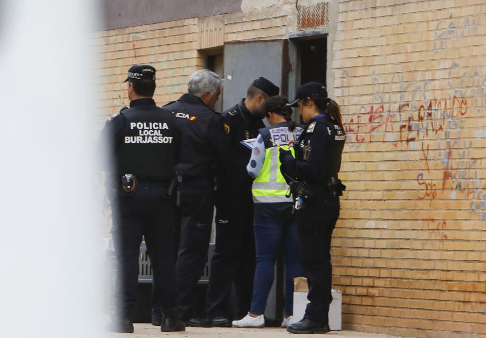 Operación policial en Burjassot