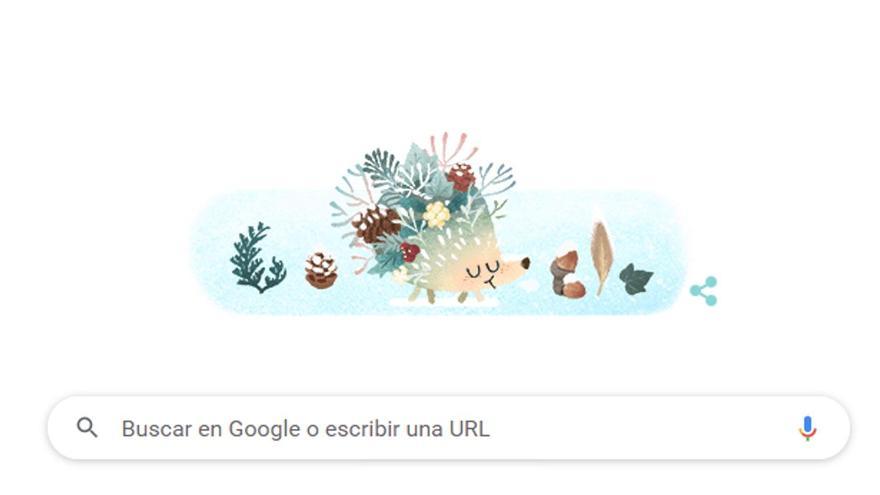 El doodle de Google da la bienvenida al invierno