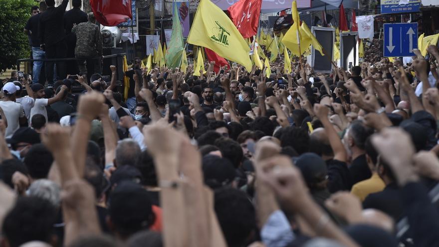 Hezbolá entierra a un alto dirigente muerto en la última ofensiva israelí