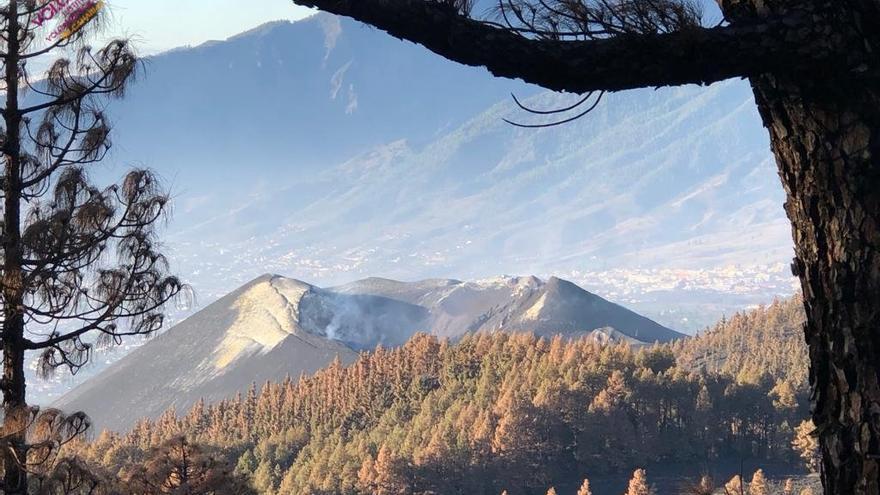 Aspecto actual del volcán de La Palma.