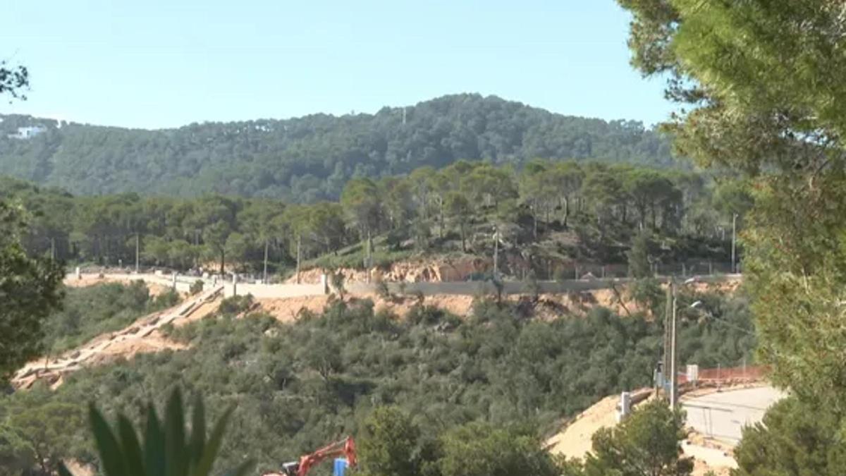 Els terrenys que formen part del pla urbanístic de la cala d'Aigua Xelida, on s'hi projecta un hotel de 66 habitacions