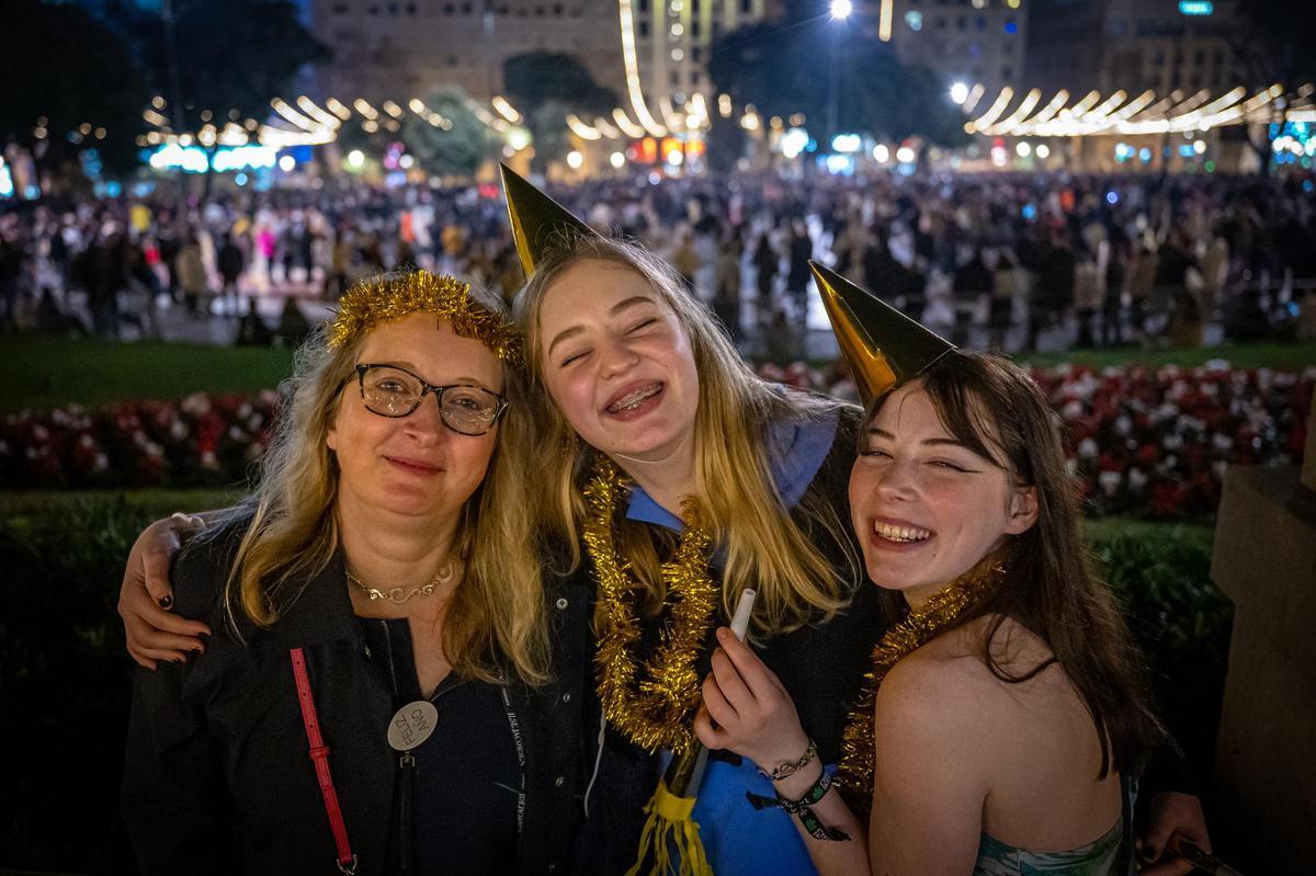 En plaza Catalunya