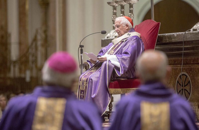 Misa celebrada en la Catedral de València en el primer aniversario de la muerte de la exalcaldesa