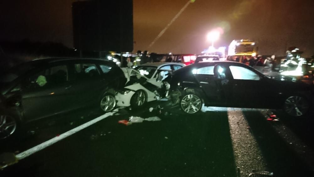 Accidente múltiple en la A-7