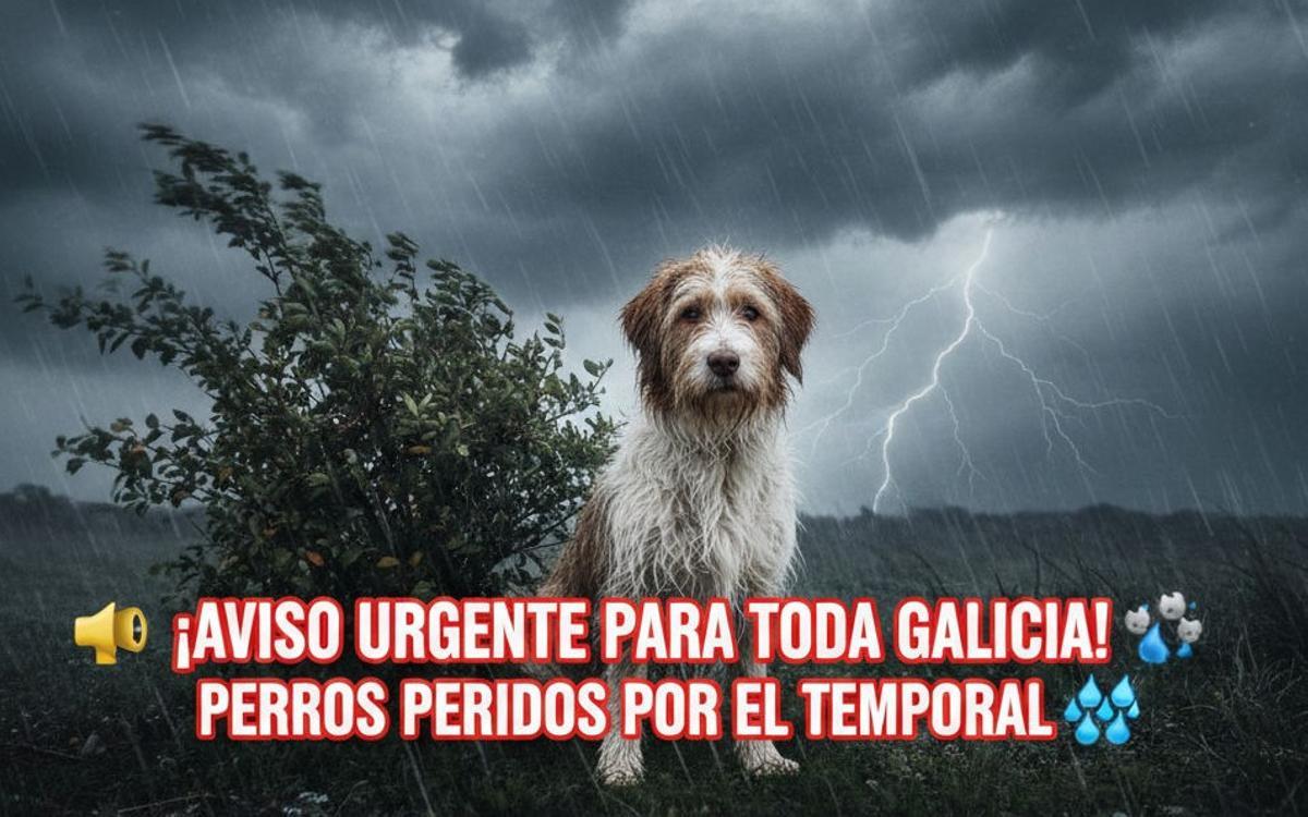 La protectora Aloia de Tui lanza una serie de recomendaciones ante el aumento mascotas perdidas por el temporal.