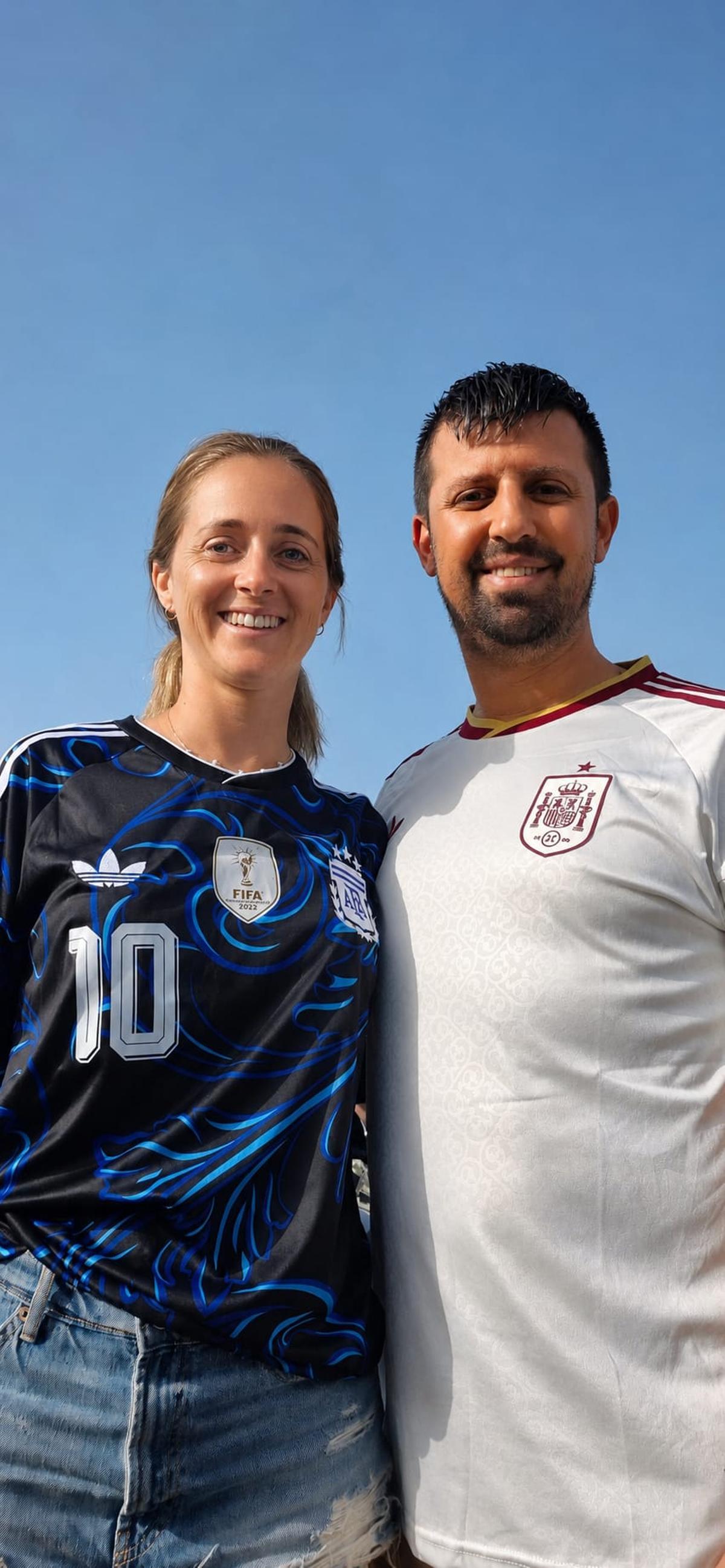 Marcia Cabas y su pareja, Sergio Pescador.