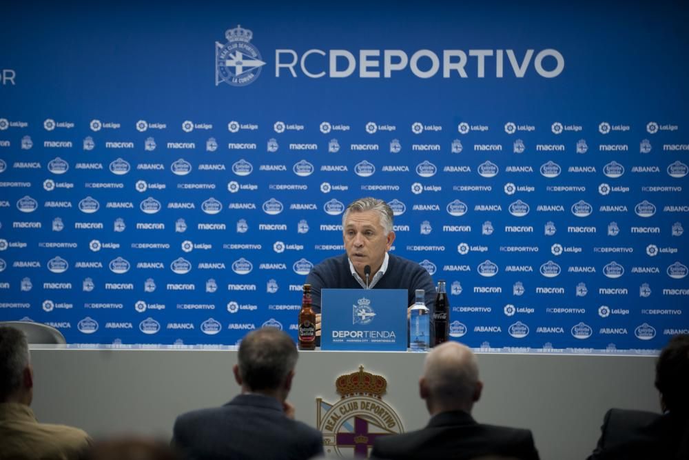 El objetivo del presidente del Deportivo es muy claro "como mínimo disputar la promoción de ascenso" ya que confía en el potencial de la plantilla.