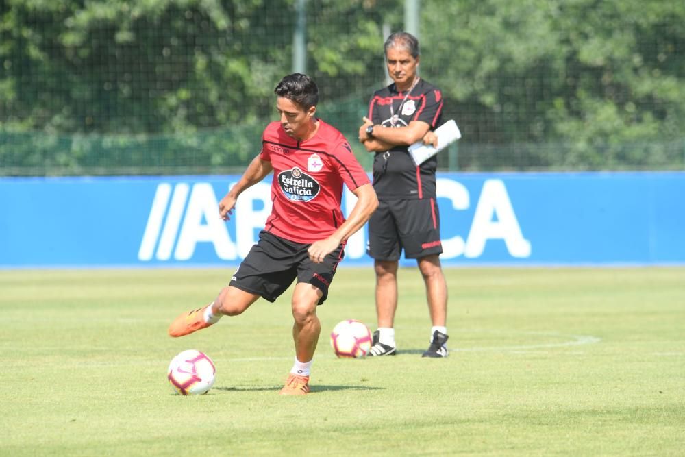 La plantilla deportivista ha tenido este viernes, 13 de julio de 2018, doble sesión de entrenamiento.