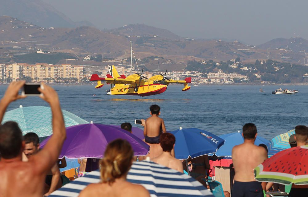 La jornada del sábado estuvo marcada por un espectáculo al atardecer sobre las playas de la localidad torreña