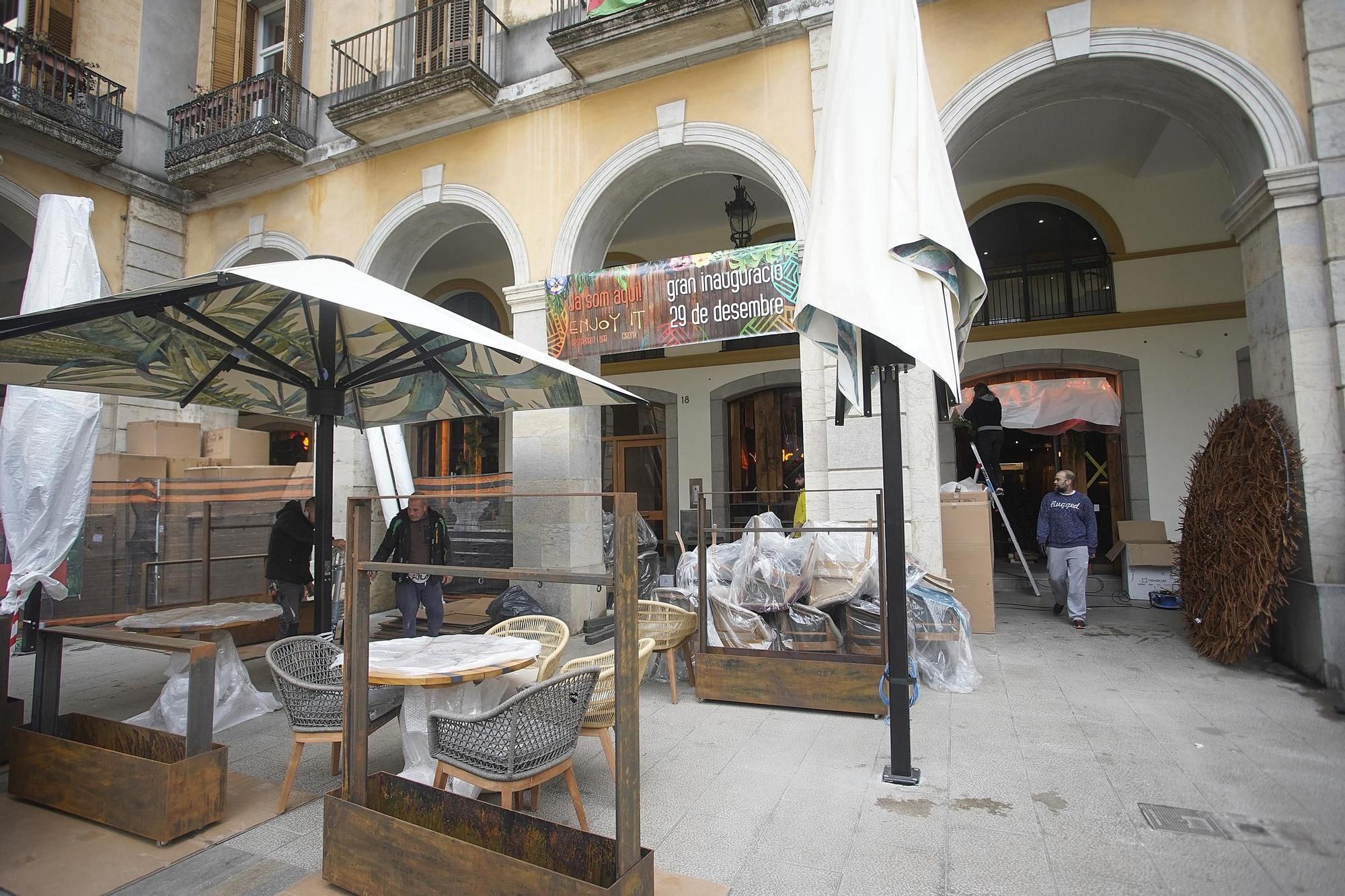 Últims retocs al restautant Enjoy It de Girona