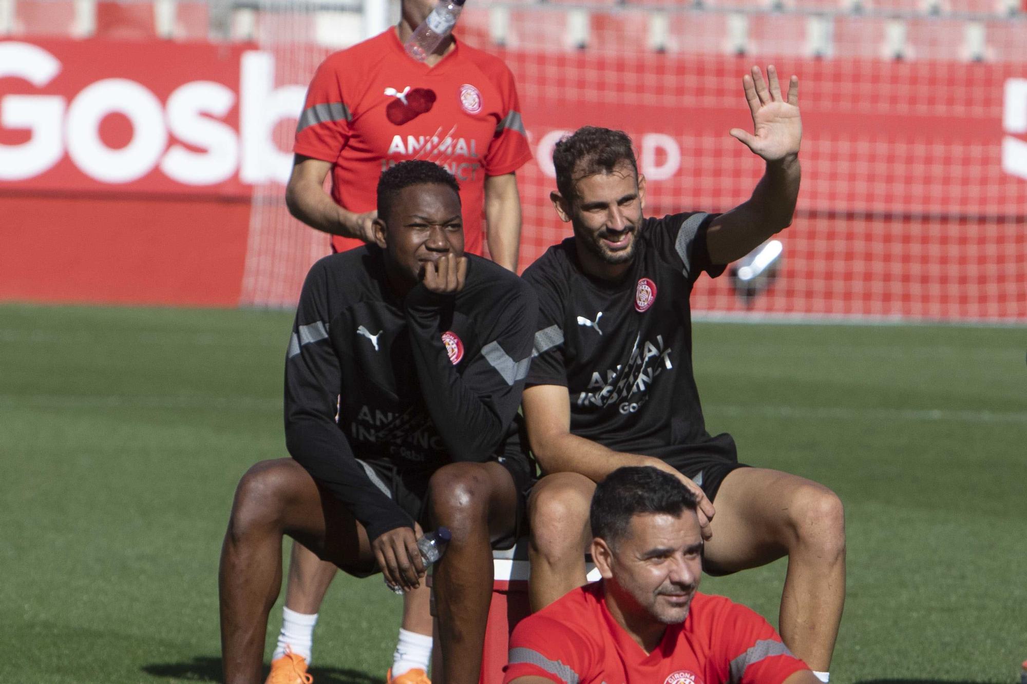 Entrenament obert del Girona FC a Montilivi per les Fires de Girona