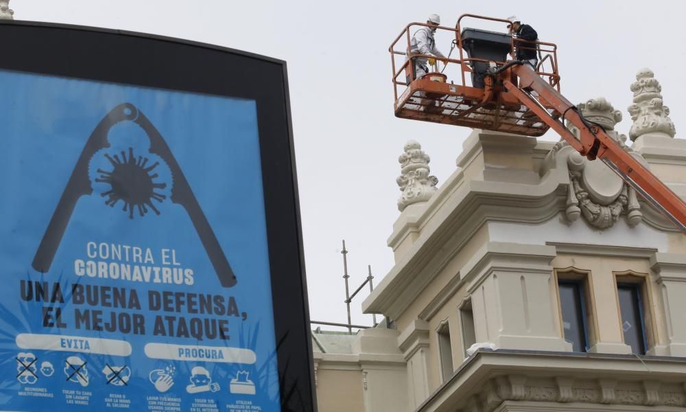 Gijón: algunos sectores vuelven a trabajar