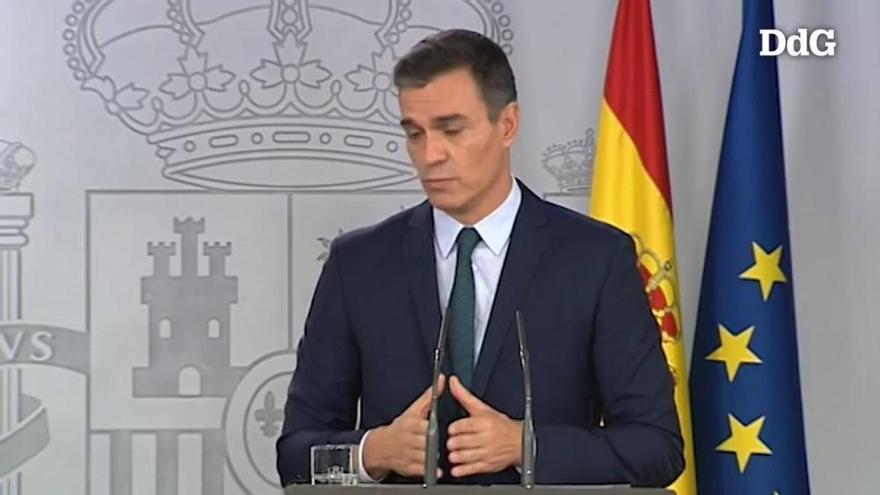 Vídeo: Sánchez ja parla de crisi política i territorial a Catalunya