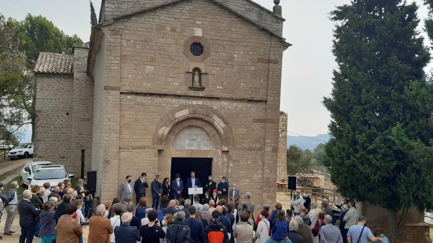 Inauguració de les obres de restauració de l’església de Santa Fe de Calonge de Segarra