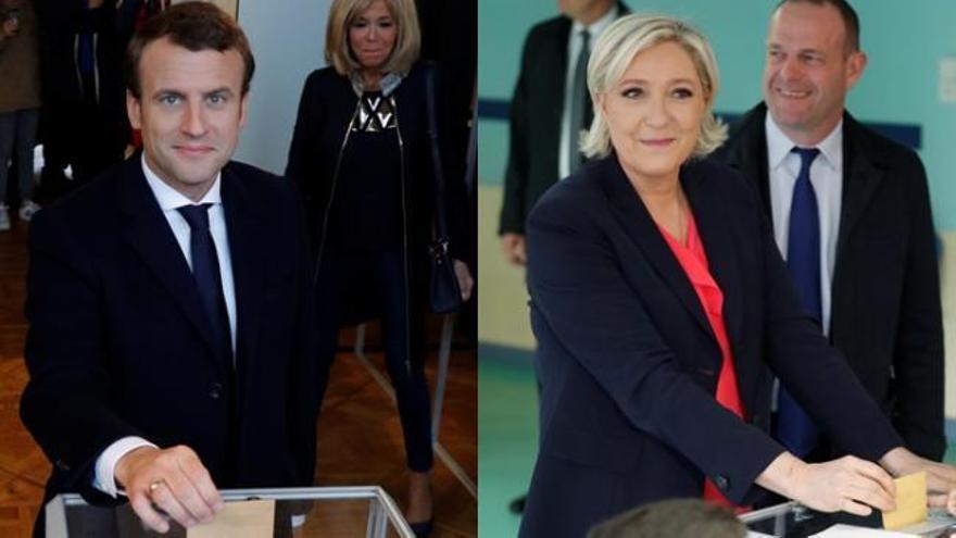 Francia elige hoy entre Macron y Le Pen su nuevo presidente