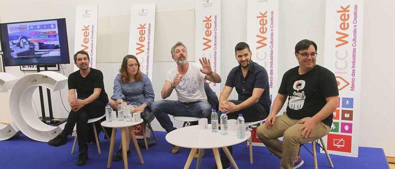 Javier Olleros, Mónica Escudero, Pepe Solla, Daniel Guzmán y Alfonso López. // Iñaki Osorio