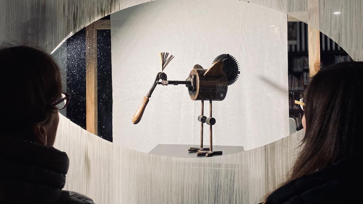 Una de les obres d'art exposades