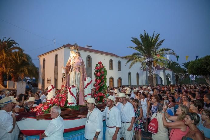 Procesión terrestre de la Virgen del Carmen en Arguineguín 2017