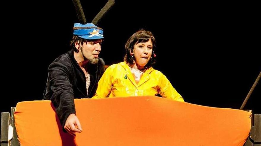 Pepablo Patiño y Montse Piñón protagonizan el musical de Magín Blanco.  // Juan Luis Rúa