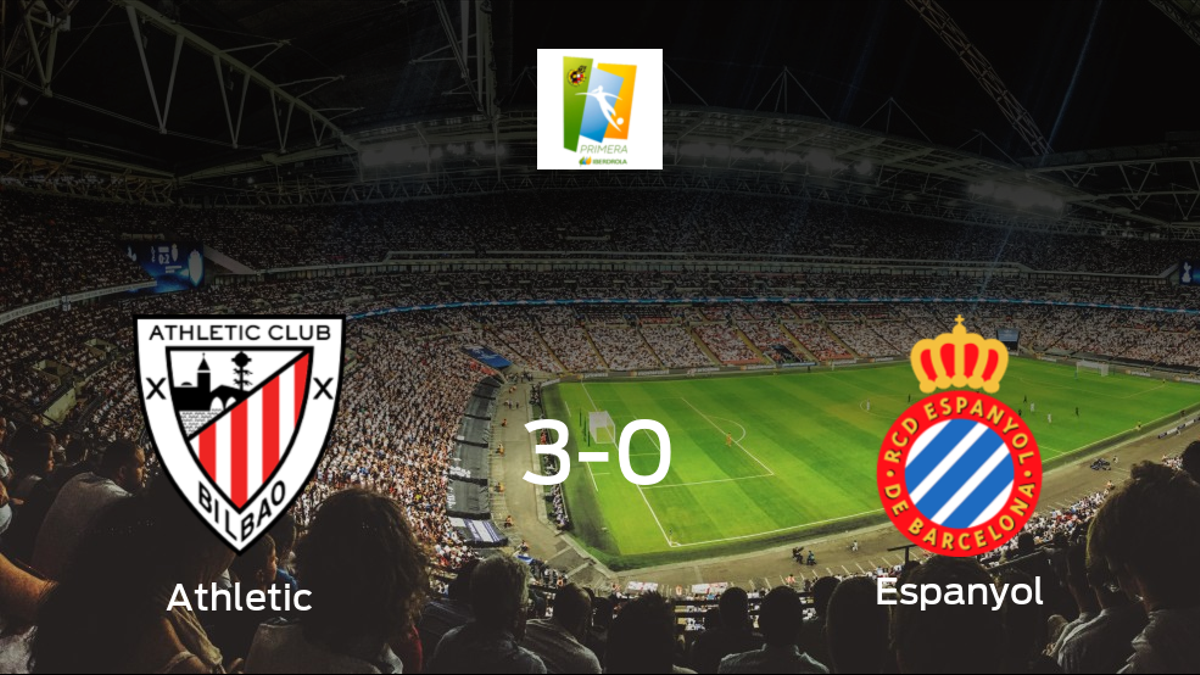 El Athletic Club Femenino se queda con los tres puntos ante el Espanyol Femenino (3-0)
