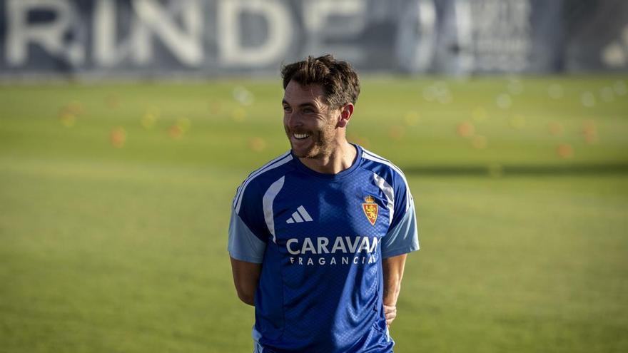 Ibai Gómez, entrenador del Real Zaragoza: "Va a ser un partido feo e incómodo en un campo horrible, pero vamos a competir bien"