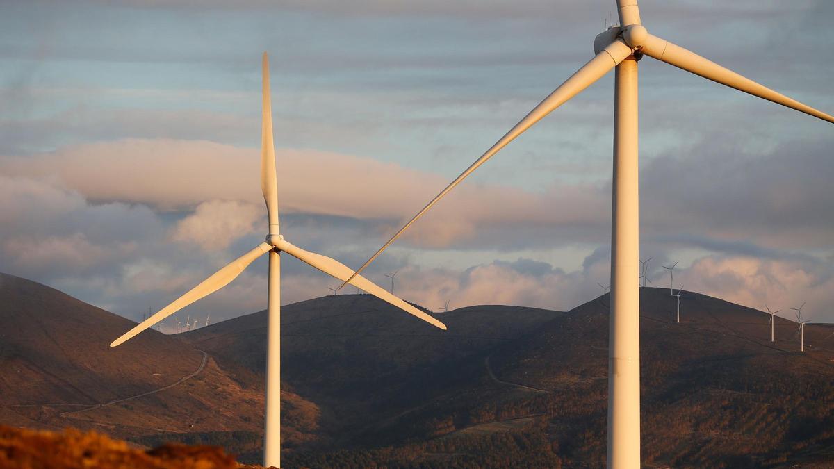 Un parque eólico en la provincia de Lugo