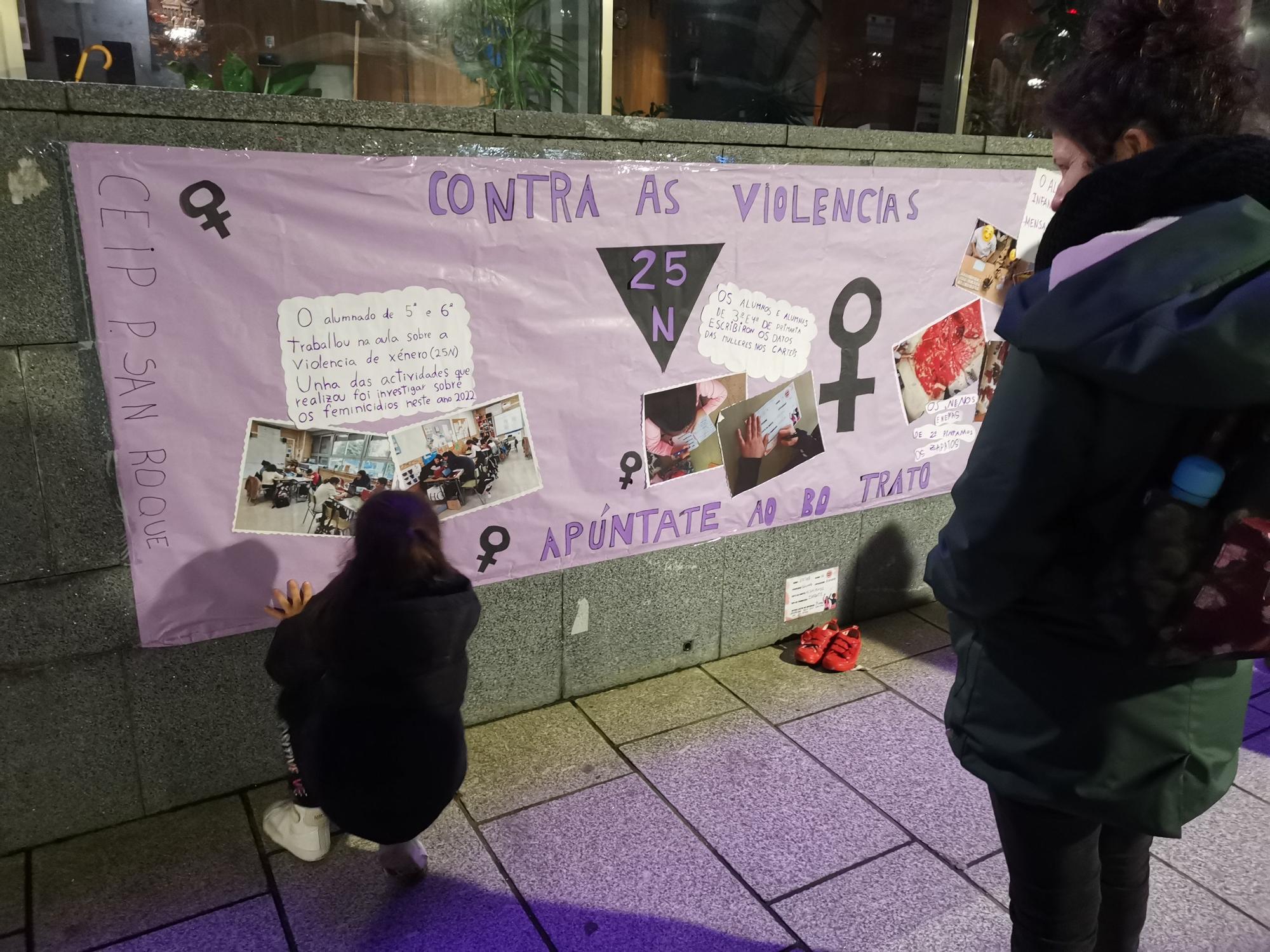 La celebración del Día Internacional contra las Violencias Machistas en Cangas